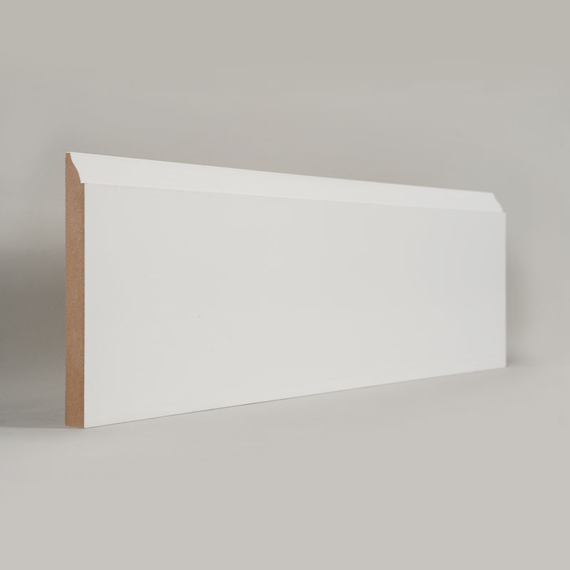 Plinte MDF (grund cu grunduire și alb perlat) 3/5' x 5 1/4'