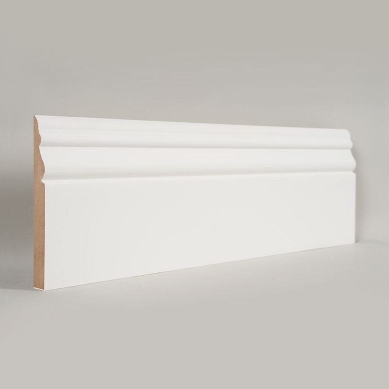 Plinte MDF (grund cu grunduire și alb perlat) 3/5' x 5'