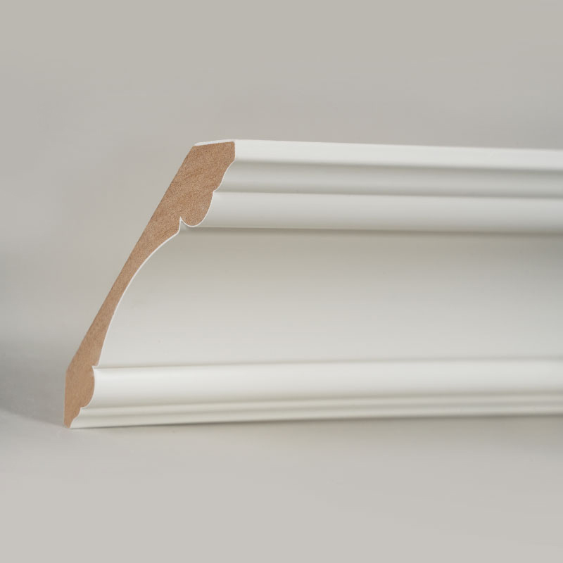 Coroană din MDF (grund cu grunduire și alb perlat) 3/4' x 4 3/4'