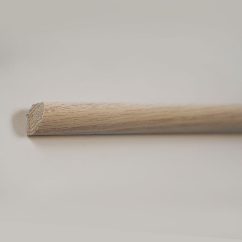 Turnare sfert rotundă din lemn masiv (învelite cu furnir de stejar roșu + vopsea) - culoare stejar 3/5
