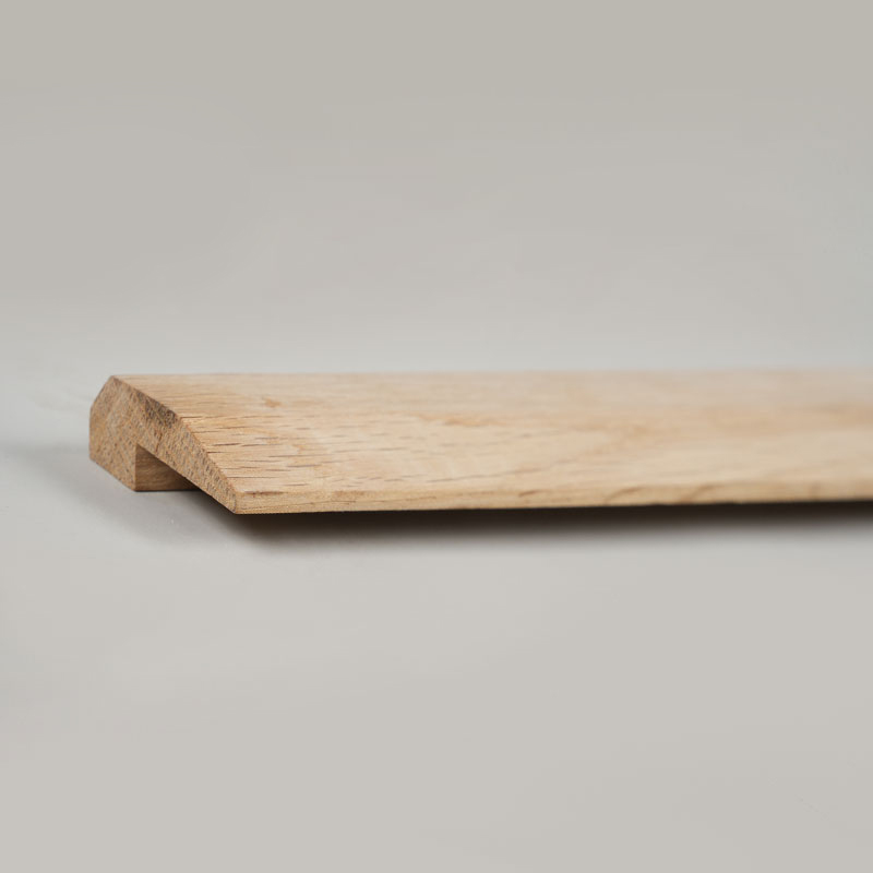 Bușteni întregi de stejar alb turnare în L (vopsea nefinisată) - stejar culoare naturală 3/8'x1 31/32'