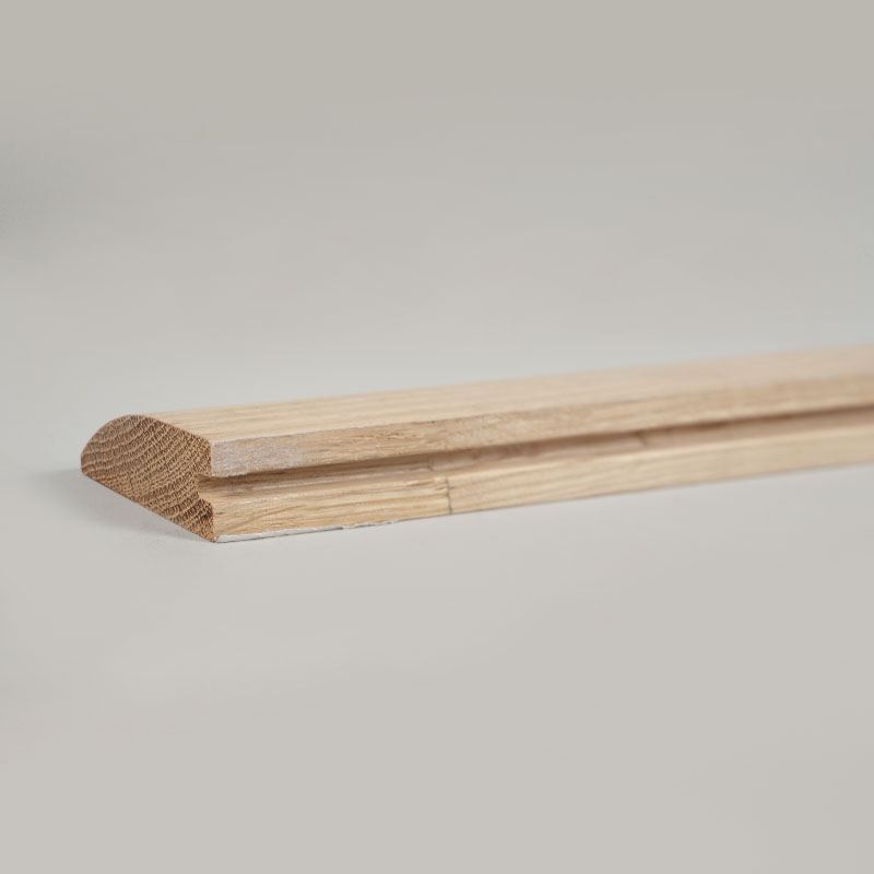 Reductor de bușteni de stejar alb bucată întreagă (vopsea nefinisată) - stejar culoare naturală 3/5'x1 31/32'