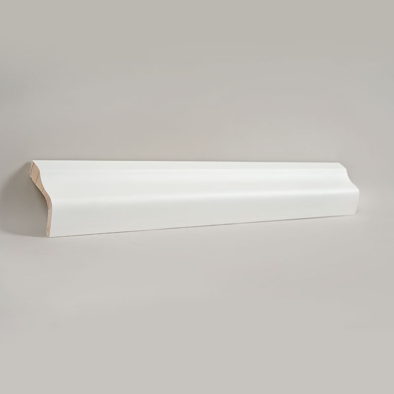 Plinte din lemn de pin (grund cu grunduire + vopsea) - alb 1 1/2'x2 1/6'