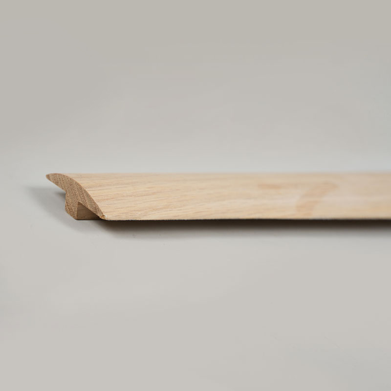 Bușteni de stejar alb bucată întreagă T-Moulding (vopsea nefinisată) - stejar culoare naturală 9/32'x1 31/32'