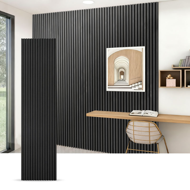 Grilă de perete/panou acustic de perete (împachetat PVC cu o singură față) – Granul Lemn / Granul Piatra / Culoare Solidă 2400/2700mm x 600mm