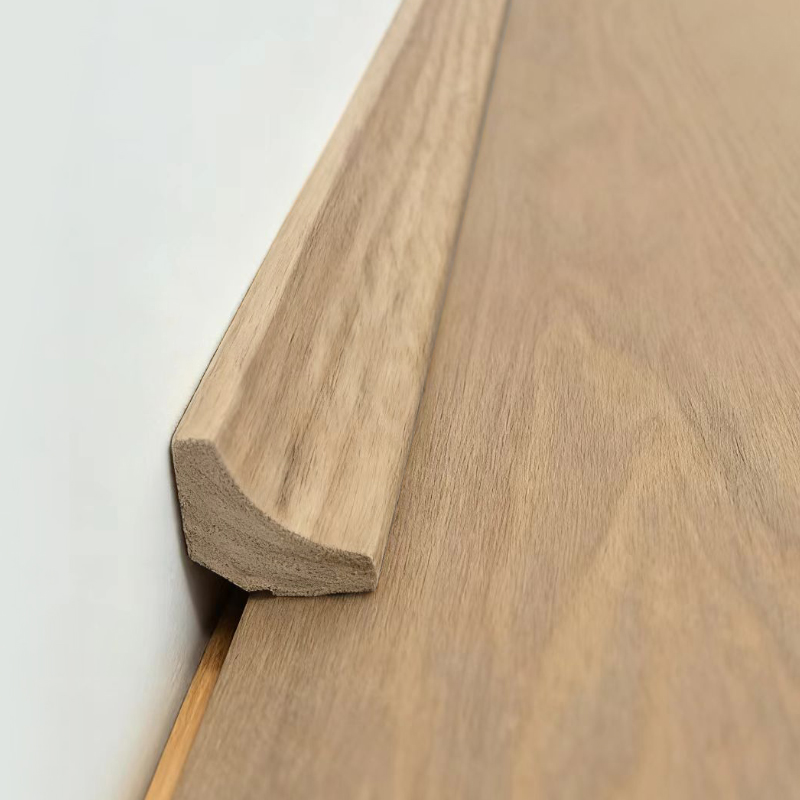Model de colț din lemn masiv/Tultură Scotia (învelite cu furnir de stejar roșu + vopsea) - Culoare stejar 3/5' x 3/5'